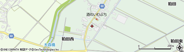 秋田県大館市粕田村南5周辺の地図