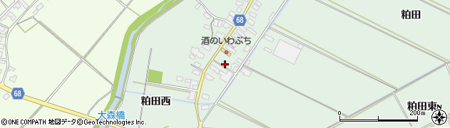 秋田県大館市粕田村南6周辺の地図