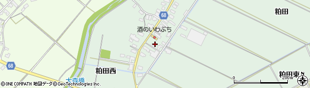 秋田県大館市粕田村南7周辺の地図