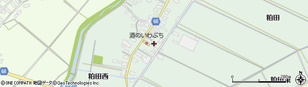 秋田県大館市粕田村南421周辺の地図