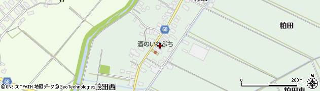 秋田県大館市粕田村南49周辺の地図