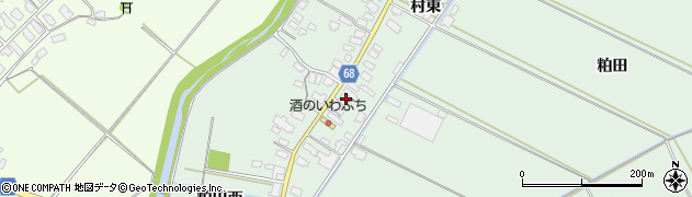 秋田県大館市粕田村南48周辺の地図