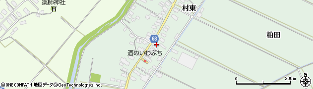 秋田県大館市粕田村南46周辺の地図