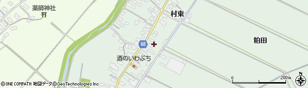 秋田県大館市粕田村南45周辺の地図