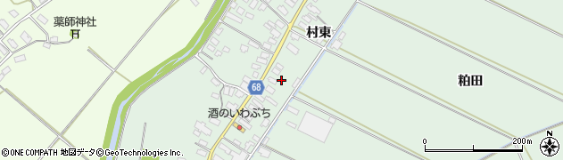 秋田県大館市粕田村南44周辺の地図