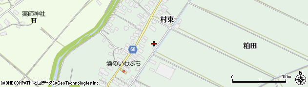 秋田県大館市粕田村南42周辺の地図
