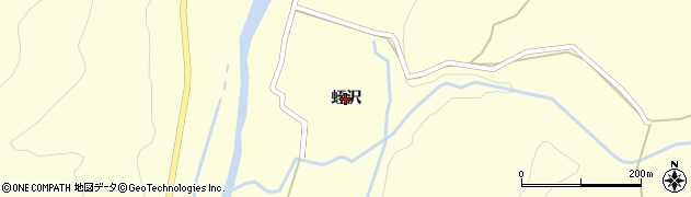 秋田県大館市岩瀬（蛭沢）周辺の地図