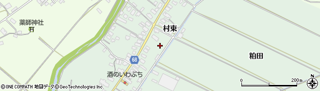 秋田県大館市粕田村南36周辺の地図