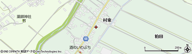 秋田県大館市粕田村南41周辺の地図