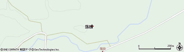 青森県田子町（三戸郡）相米（落田）周辺の地図