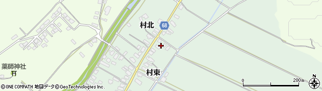 秋田県大館市粕田（村東）周辺の地図