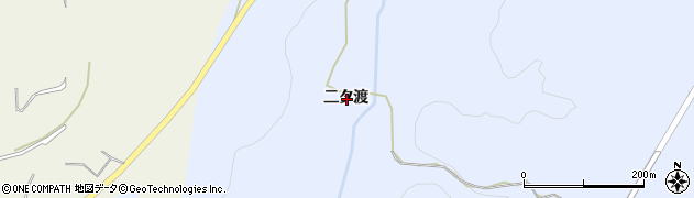 秋田県鹿角郡小坂町上向二タ渡周辺の地図
