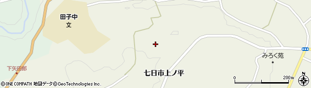 青森県田子町（三戸郡）田子（七日市上ノ平）周辺の地図
