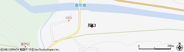 岩手県二戸市金田一川口周辺の地図
