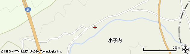 岩手県洋野町（九戸郡）小子内（第４地割）周辺の地図