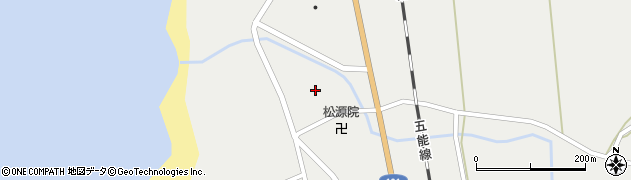 秋田県八峰町（山本郡）八森（寺の後）周辺の地図