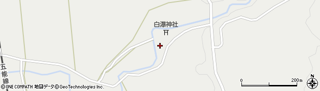 秋田県山本郡八峰町八森館周辺の地図