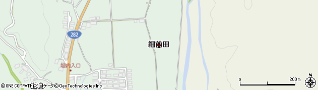 秋田県小坂町（鹿角郡）小坂（細前田）周辺の地図