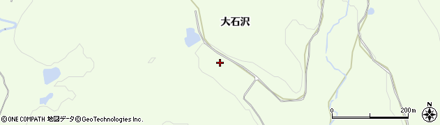 秋田県大館市花岡町大石沢周辺の地図