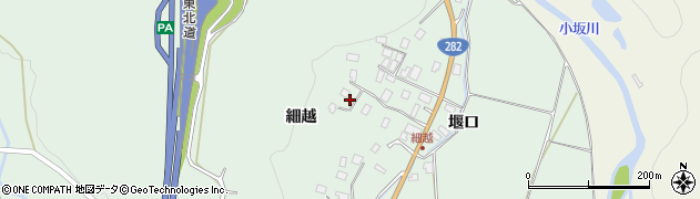 秋田県鹿角郡小坂町小坂細越55周辺の地図