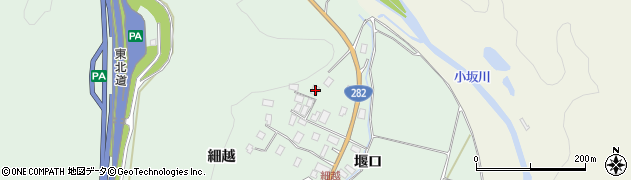 秋田県鹿角郡小坂町小坂細越70周辺の地図
