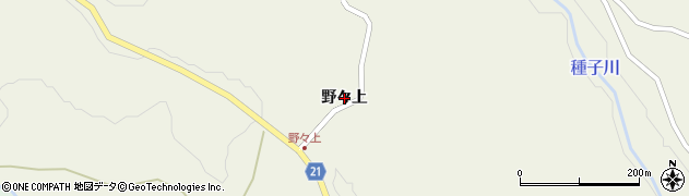 青森県田子町（三戸郡）田子（野々上）周辺の地図