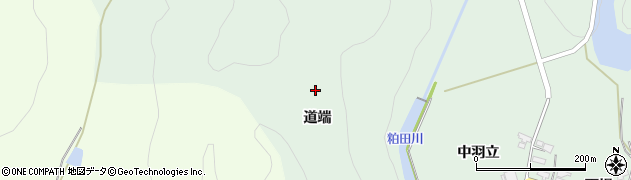 秋田県大館市粕田（道端）周辺の地図