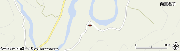 秋田県藤里町（山本郡）藤琴（岩橋）周辺の地図