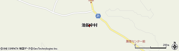 青森県田子町（三戸郡）田子（池振中村）周辺の地図