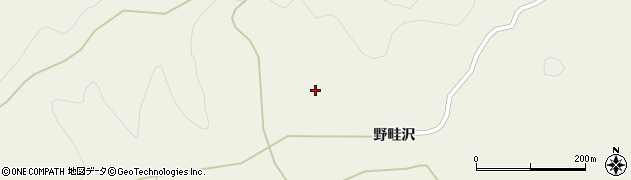 青森県田子町（三戸郡）田子（野畦沢）周辺の地図