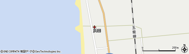 秋田県山本郡八峰町八森浜田153周辺の地図