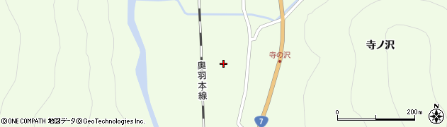 秋田県大館市白沢寺ノ沢335周辺の地図