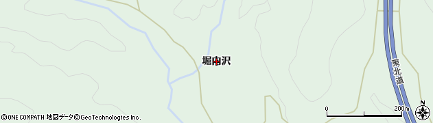 秋田県小坂町（鹿角郡）小坂（堀内沢）周辺の地図