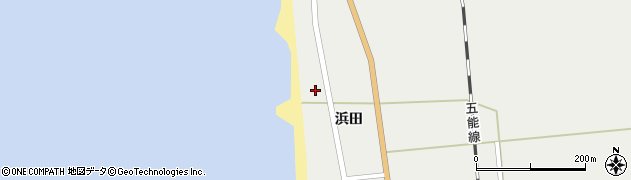 秋田県山本郡八峰町八森浜田97周辺の地図