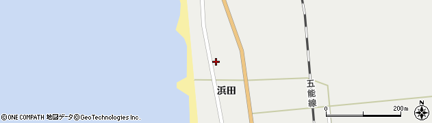 秋田県山本郡八峰町八森浜田150周辺の地図