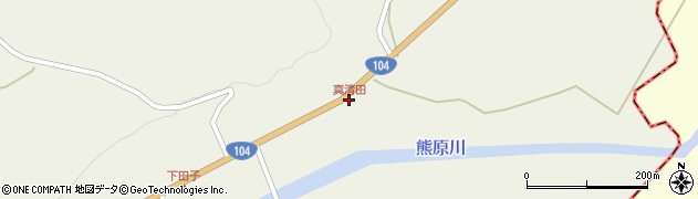 真清田周辺の地図