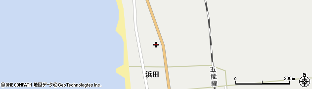 秋田県八峰町（山本郡）八森（新浜田）周辺の地図