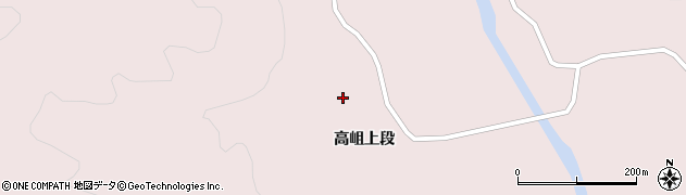 秋田県大館市早口（高岨）周辺の地図