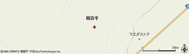 青森県田子町（三戸郡）田子（観音平）周辺の地図