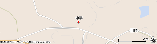 青森県三戸町（三戸郡）目時（中平）周辺の地図