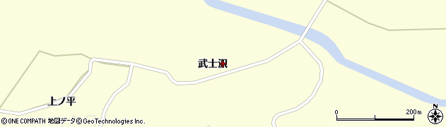 青森県三戸町（三戸郡）斗内（武士沢）周辺の地図