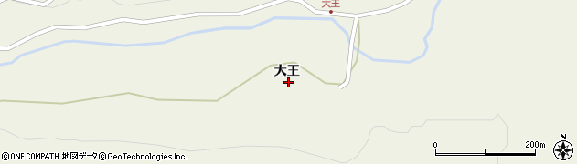 青森県田子町（三戸郡）田子（大王）周辺の地図