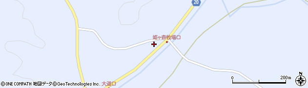 岩手県軽米町（九戸郡）上舘（第４４地割）周辺の地図