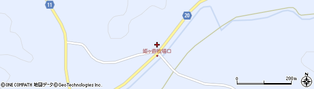 岩手県軽米町（九戸郡）上舘（第４５地割）周辺の地図