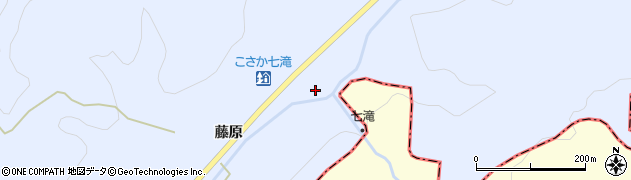 秋田県鹿角郡小坂町上向滝ノ下周辺の地図
