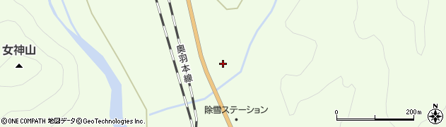 秋田鶏病中央研究所周辺の地図