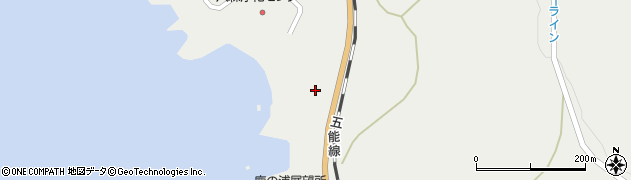 秋田県八峰町（山本郡）八森（泊台）周辺の地図
