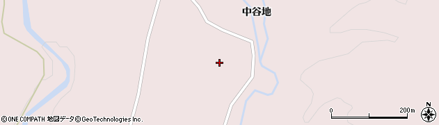 秋田県大館市早口（中谷地）周辺の地図