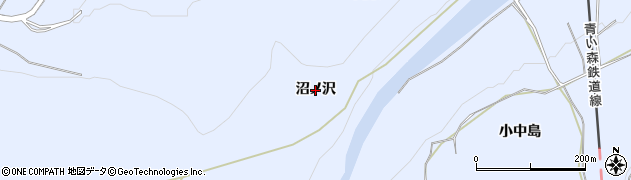 青森県三戸町（三戸郡）梅内（沼ノ沢）周辺の地図