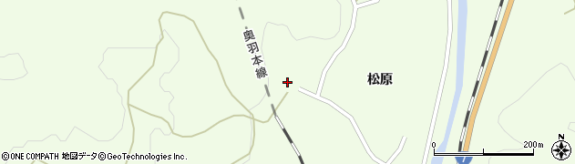秋田県大館市白沢松原88周辺の地図
